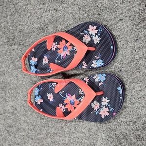 Toddler Girl Floral Flip Flops